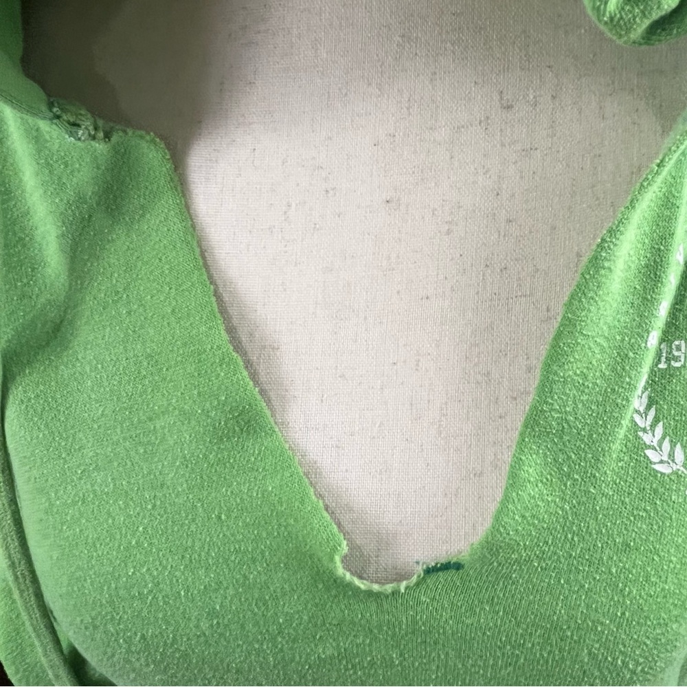 Vintage Y2K Lime Green Pink By Victoria’s Secret Hoodie Size Medium - Picture 3 of 7